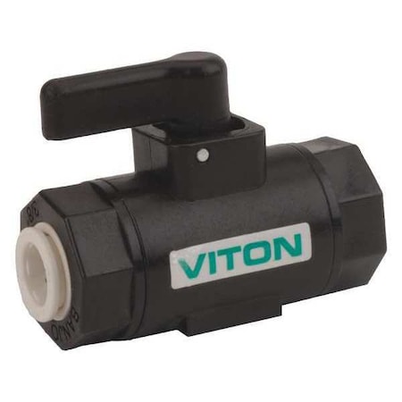 Banjo 3/8" Push Polypropylene Ball Valve Inline LVPL038V