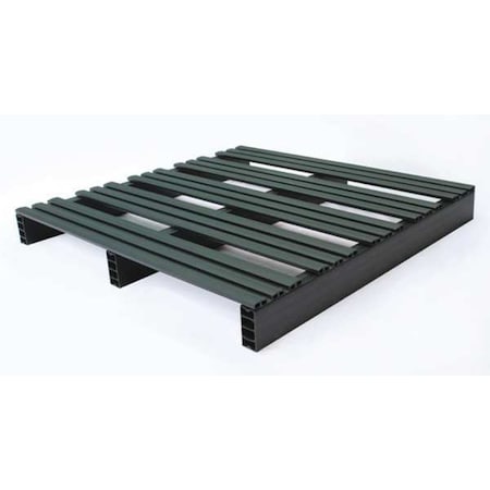 Zoro Select Recycled Rigid PVC Pallet, 36 in L, 36 in W, 4 in H, 500 lb Dynamic 05000224