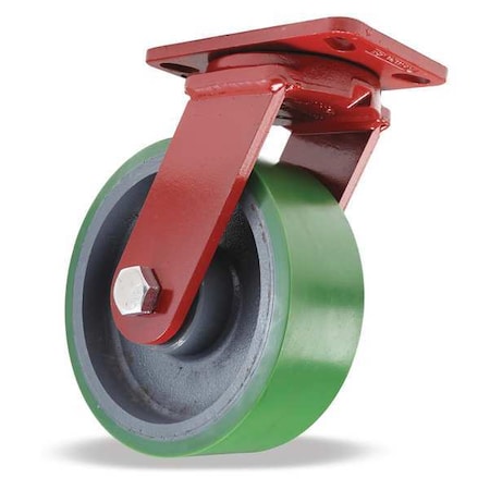 Hamilton Plt Cstr, Kgpnls Swl, Poly, 8 in, 2500 lb., A S-ZFFM-83DB-4SL-FB