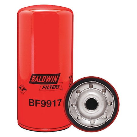 Baldwin Filters Fuel Filter, 9 1/4 in Length, 4 11/32 in Outside Dia BF9917