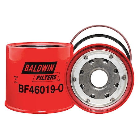 Baldwin Filters Fuel Filter, 3-9/32in.L x 3-13/16in.dia. BF46019-O