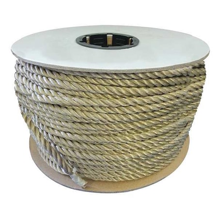 Zoro Select Rope, 600ft, Tan, 605lb., Polyprpylne 510240-00600-ZZZ