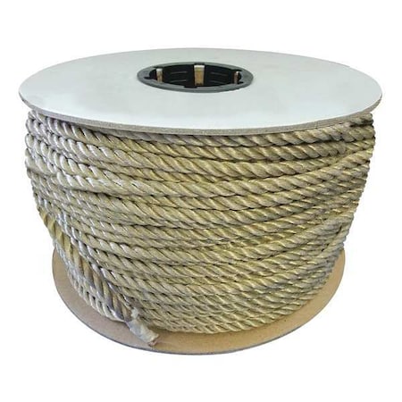 Zoro Select Rope, 1200ft, Tan, 90lb., Polyprpylne 510080-01200-ZZZ