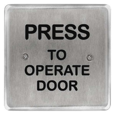 Bea Square Switch, Press to Operate Door 10PBS45POD