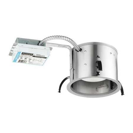 Juno Lighting LEDRcsDnLit, 6in, 8.6W, 600lm, 3500K, FltArRm IC22RLED G4 06LM 35K 90CRI 120 FRPC