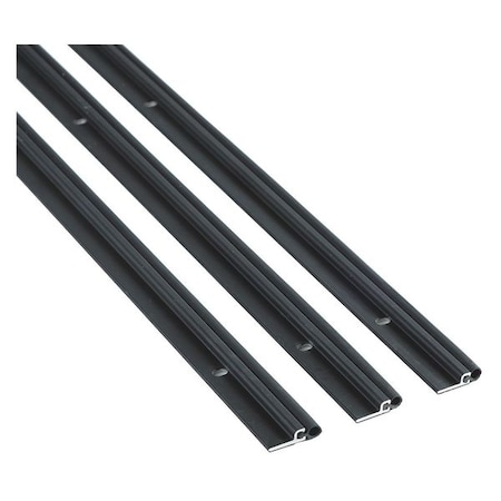 National Guard Weatherstrip, 3/16in., Vinyl, Black 155VDKB-36x84