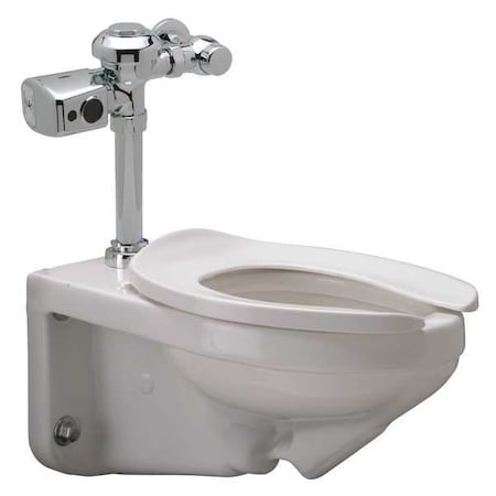 ZURN Flush Valve Toilet, 1.28 gpf, Siphon Jet, Wall Hung Mount, Elongated, White Z5615.270.00.00.00