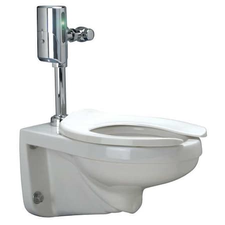 Zurn Flush Valve Toilet, 1.28 gpf, Flush Valve, Wall Mount, Elongated, White Z5616.301.00.00.00