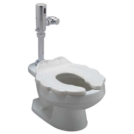 Zurn Child Flush Valve Toilet, 1.28 gpf, Flush Valve, Floor Mount, Elongated, White Z5675.213.09.00.00