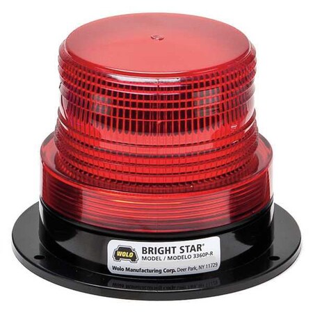Wolo Strobe Light, Red, Flashing 3360P-R