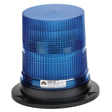 Wolo LED Warning Light, Blue, 12/100VDC 3065P-B