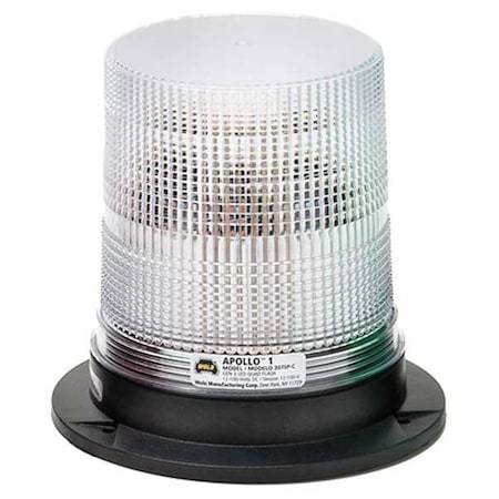 Wolo LED Warning Light, Clear, 12/100VDC 3075P-C