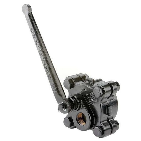 United Brass Works Gate Valve, 2 In., FNPT, Carbon Steel 296970