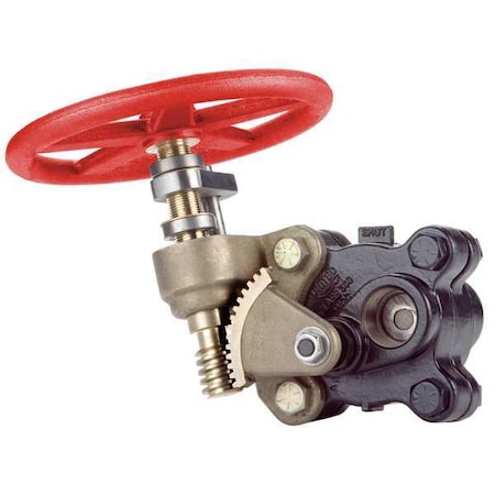 United Brass Works Gate Valve, 2 In., FNPT, Carbon Steel 299914