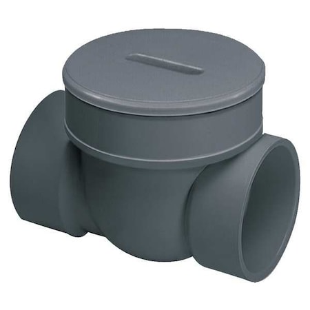 Spears Backwater Valve, 4 In., PVC, 120 Deg F S475P