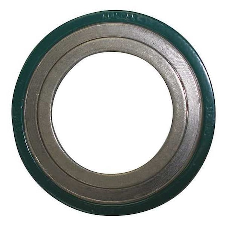 ZORO SELECT Spiral Wound Gasket, CRIR, 6 in., 8-3/4 in. SWCRIR-0600-P1-G-WE-OA