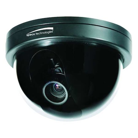 Speco Technologies Camera, Dome, Black, Indoor, 2 MP Line Res. CVC6246T