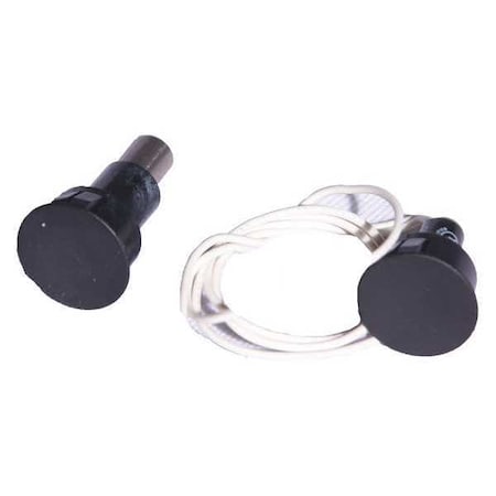 Securitron Door Position Switch, Metal, Anodized, Includes: Cylindrical Permanent Magnet DPS-M-BK