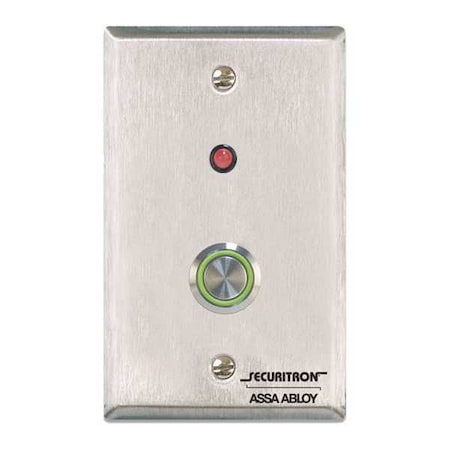 Securitron Push to Exit Button, SPDT, Momentary, 4A PB4L-2