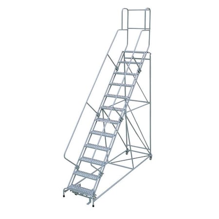 Cotterman 162 in H Steel Rolling Ladder, 12 Steps, 450 lb Load Capacity 1712R2632A6E24B4W5C1P3