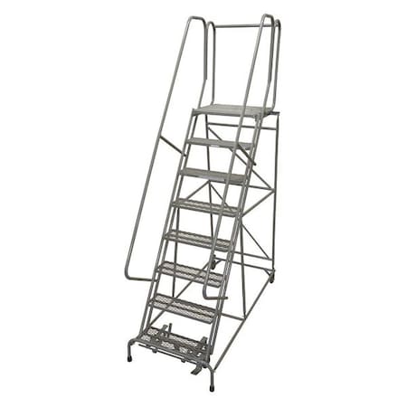 Cotterman 110 in H Steel Rolling Ladder, 8 Steps, 450 lb Load Capacity 1508R2632A2E20B4W4C1P6
