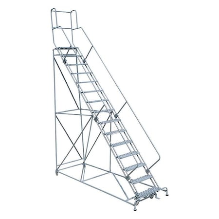 Cotterman 192 in H Steel Rolling Ladder, 15 Steps, 450 lb Load Capacity 1715R2642A6E24B4W5C1P3