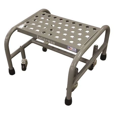 Cotterman 12 in H Steel, Rolling Platform, 1 Steps, 450 lb Load Capacity 1001N1818A6E10B3C1P1