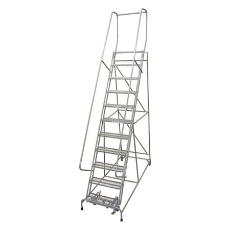 COTTERMAN 162 in H Steel Rolling Ladder, 12 Steps, 450 lb Load Capacity 1012R2632A1E10B4AC1P6