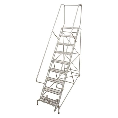 Cotterman 120 in H Steel Rolling Ladder, 9 Steps, 450 lb Load Capacity 1209R2632A2E24B4C1P6
