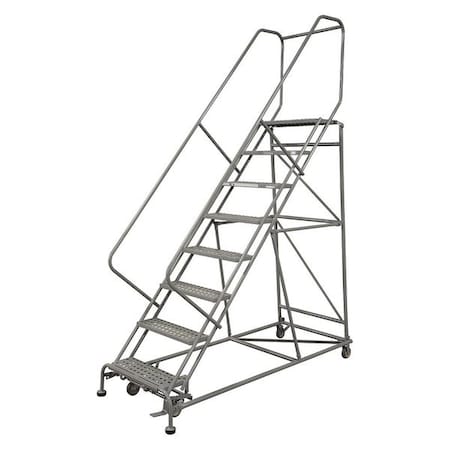 Cotterman 120 in H Steel Rolling Ladder, 9 Steps, 800 lb Load Capacity 2609R2632A6E12B4AC1P6