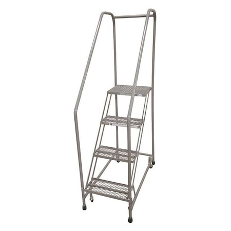 Cotterman 70 in H Steel Rolling Ladder, 4 Steps, 450 lb Load Capacity 1204R2630A2E24B3C1P6