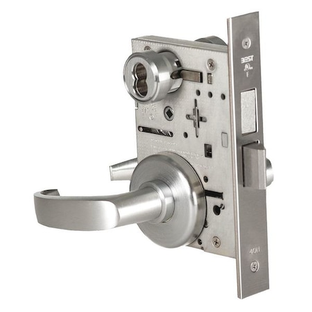 Best Mortise Lockset, Lever, 45H, 45H Escutcheon, Intruder, Mech. 45H7INL14H626RH