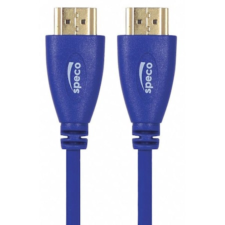 Speco Technologies HDMI Cable, 3 ft. L, Blue, Dual SHLD HDVL3