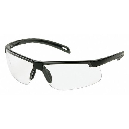 Pyramex Ever-Lite(R), Safety Glasses, Anti-Fog, Anti-Static & Anti-Scratch, Clear Lens, Black Frame SB8610DT