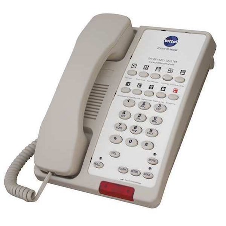 Bittel Hospitality Telephone, Analog, Wall or Desk Cream 38TSD10S-C