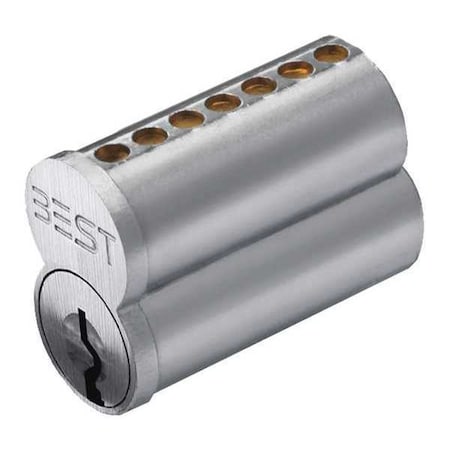 BEST Interchangeable Core, Satin Chrome, Keyway Type B, 7 Pins 1C7B1626