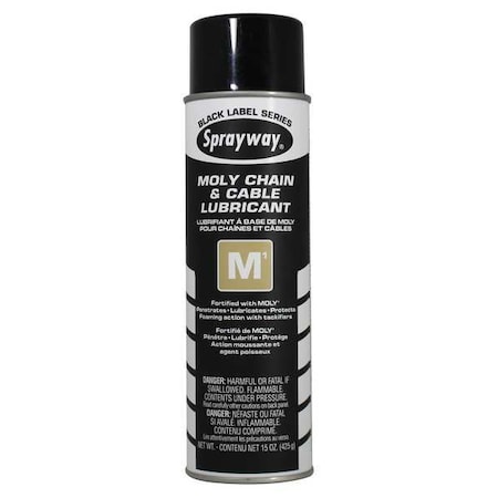 Sprayway 20 oz, Aerosol Can, Petroleum Distillates, Black SW291