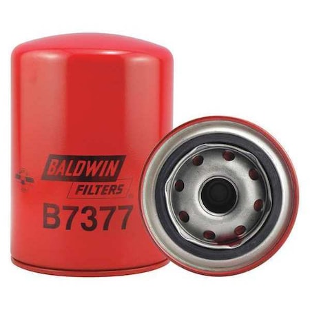 Baldwin Filters Oil Fltr, Spin-On, 5-3/8"x3-11/16"x5-3/8" B7377
