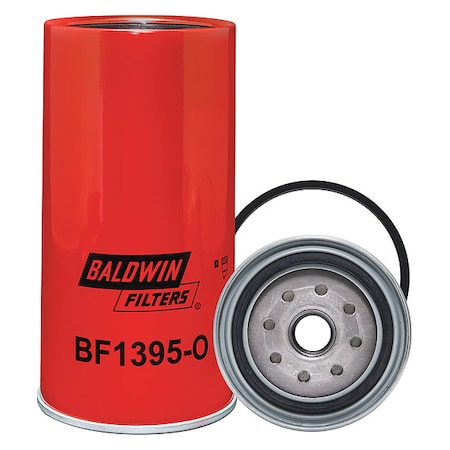 Baldwin Filters Fuel/Water Separator, 8-19/32x4-13/32 In BF1395-O