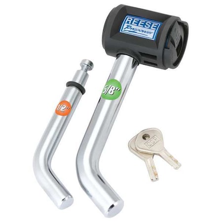 Reese Receiver Lock, 5/8 and 1/2 In. Bent, Reese Towpower 7054430