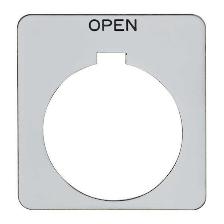 Schneider Electric Legend Plate, Square, Open, White 9001KN209WP