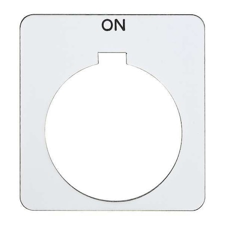 Schneider Electric Legend Plate, Square, On, White 9001KN203WP