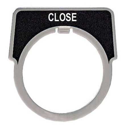 Schneider Electric Legend Plate, Close, White/Black 9001KN208