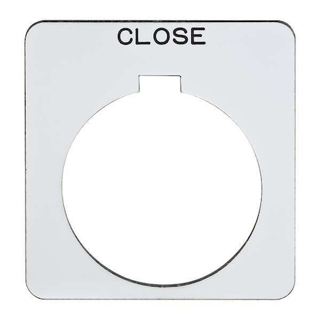 Schneider Electric Legend Plate, Square, Close, White 9001KN208WP
