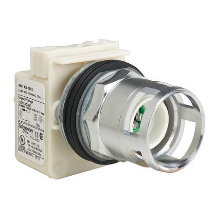 Schneider Electric Illuminated Push Button Operator, 30 mm, Green 9001K3L38LG