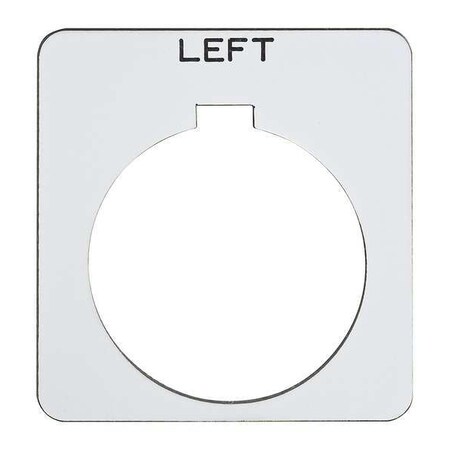 Schneider Electric Legend Plate, Square, Left, White 9001KN230WP