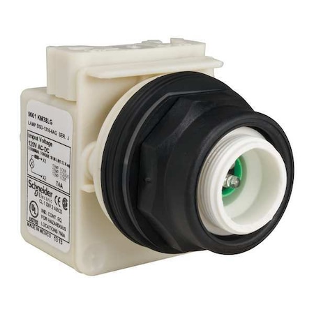 Schneider Electric Illuminated Push Button Operator, 30 mm, Green 9001SK2L38LG