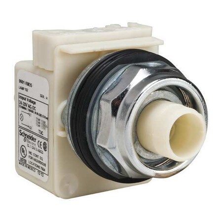 Schneider Electric Illuminated Push Button Operator, 30 mm, No Cap 9001KR9P35