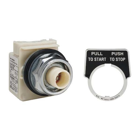 Schneider Electric Illuminated Push Button Operator, 30 mm, Red 9001KR9P38LR