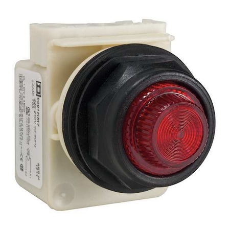 Schneider Electric Pilot Light, Incan, Red, 220-240V 9001SKP7R31